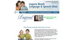 Desktop Screenshot of lagunabeachlanguagespeech.com